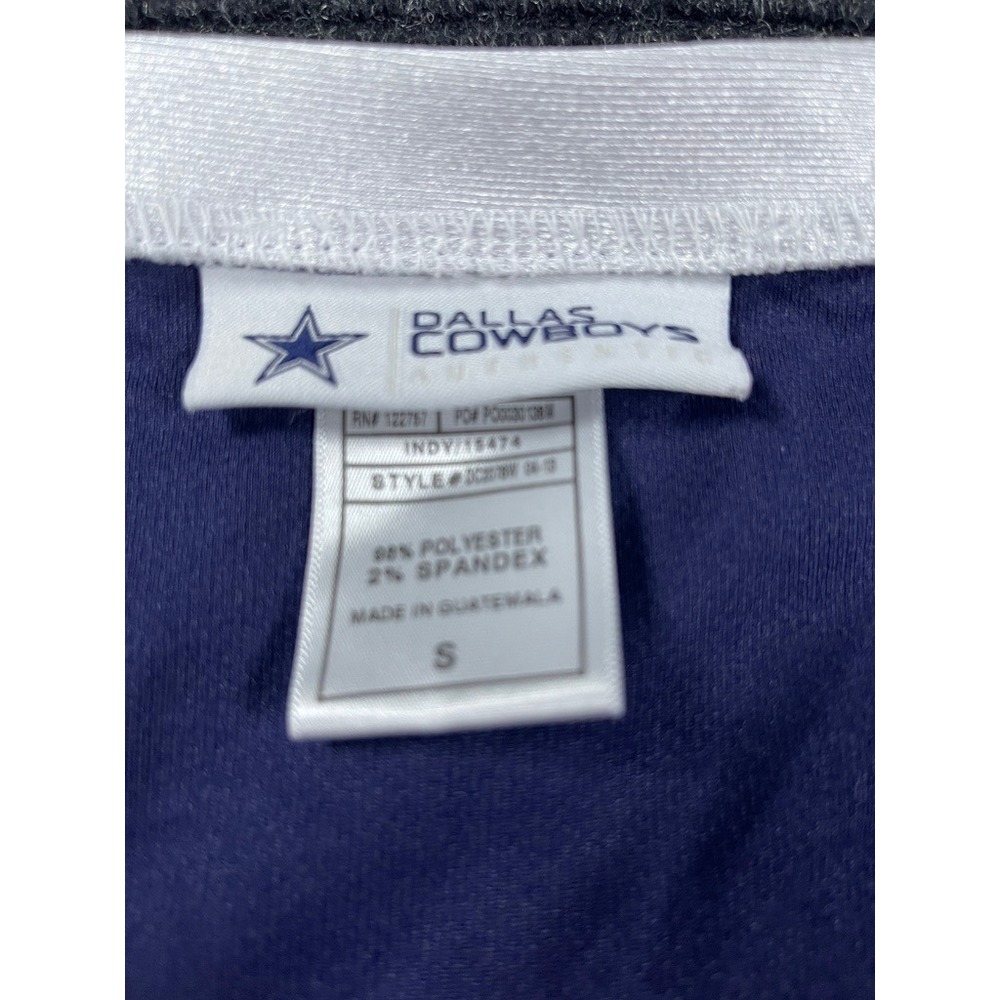 Dallas Cowboys Authentic Lace Up Jersey Shirt Navy Blue Silver Sequins Small - Picture 3 of 8